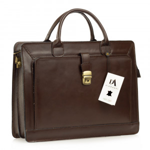 Servieta dama din piele naturala DiAmanti Lido Testa di Moro